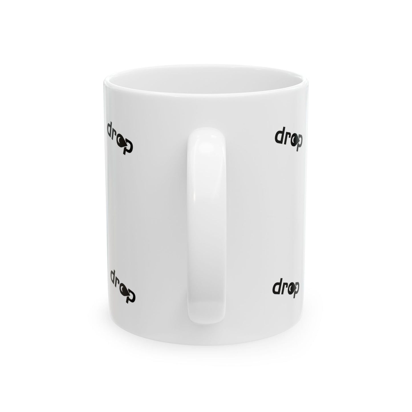 Ceramic Mug with Drop Logo Pattern